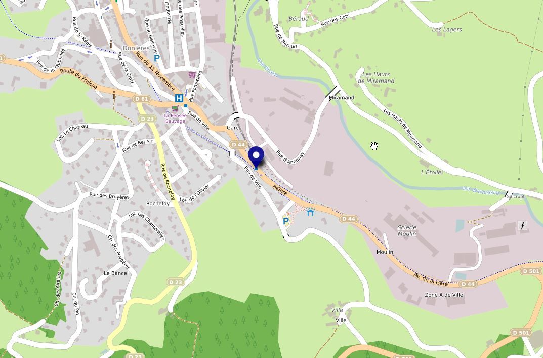 Situer le départ des parcours Vélorail du Velay Situer le départ des parcours Vélorail du Velay